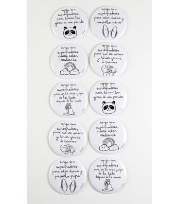 ESPEJOS CON SUPERPODERES DE BODA (PACKS DE 10 ESPEJOS)