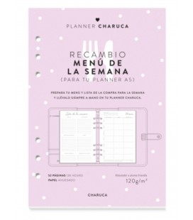 RECAMBIO PLANNER MENU Y LISTA DE LA COMPRA A5