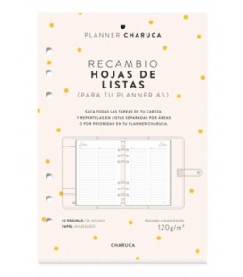 RECAMBIO PLANNER HOJAS PARA LISTAS A5