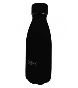 BOTELLA TERMO ACERO 350 ML NEGRA