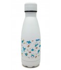 BOTELLA PITUFOS BLANCA 350ML DOBLE PARED