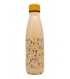 BOTELLA ZORROS NARANJA 500ML DOBLE PARED