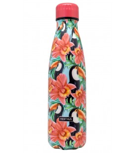 BOTELLA TUCANES ROJA 500ML DOBLE PARED