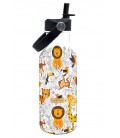 BOTELLA INFANTIL ANIMALES BLANCA 500ML PARED SIMPLE