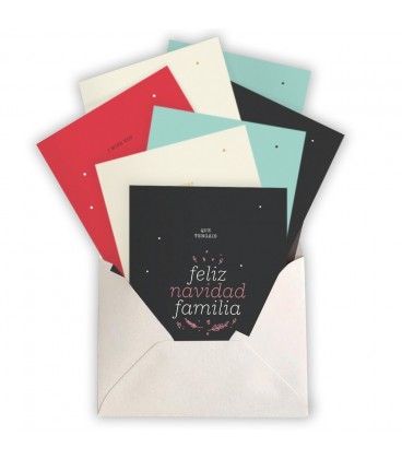 PACK 4 CHRISTMAS + SOBRES COLORES