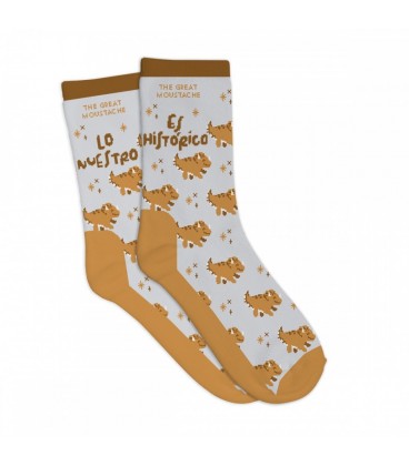 CALCETINES LO NUESTRO ES HISTORICO TRICERATOPS TALLA 36 40