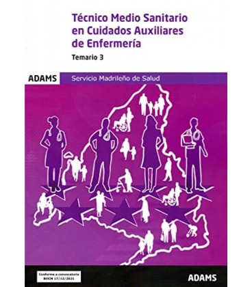 TECNICO MEDIO SANITARIO EN CUIDADOS AUXILIARES DE ENFERMERIA - TEMARIO