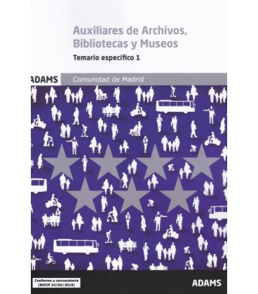 TEMARIO 1 AUXILIARES ARCHIVOS BIBLIOTECAS Y MUSEOS COMUNIDAD MADRID