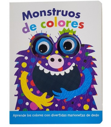 LIBRO CON MARIONETAS DE DEDO. MONSTRUOS DE COLORES
