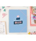 CARPETA CON HOJAS TRANSPARENTES AQUI EMPIEZAN LAS MEJORES IDEAZAS