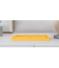 CAJA PLEGABLE CON ETIQUETA AMARILLA