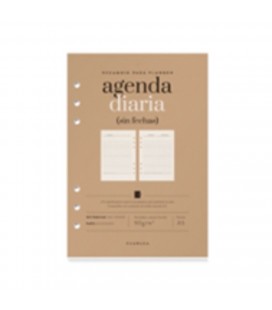 RECAMBIO AGENDA CHARUCA VISTA DIARIA SIN FECHAS A5
